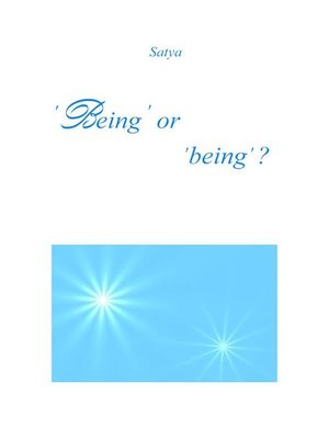 cover image of 'Being' or 'being'?